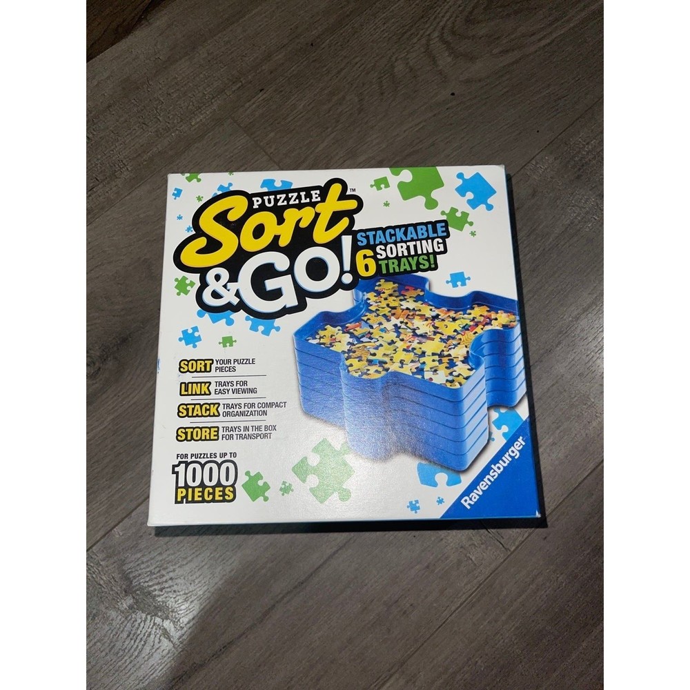 Ravensburger Puzzle Sort & Go Stackable Sorting Trays | Sort and Store Up to 1,0